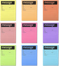 9 Pieces Telephone Message Sticky Notes Pads 4 x 5 Inch Assorted Neon Colors by Unknown
