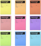 9 Pieces Telephone Message Sticky Notes Pads 4 x 5 Inch Assorted Neon Colors by Unknown