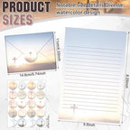TaoBary 160 Pcs Stationery Paper Set 50 Double Sided Stationery Papers - Image 4