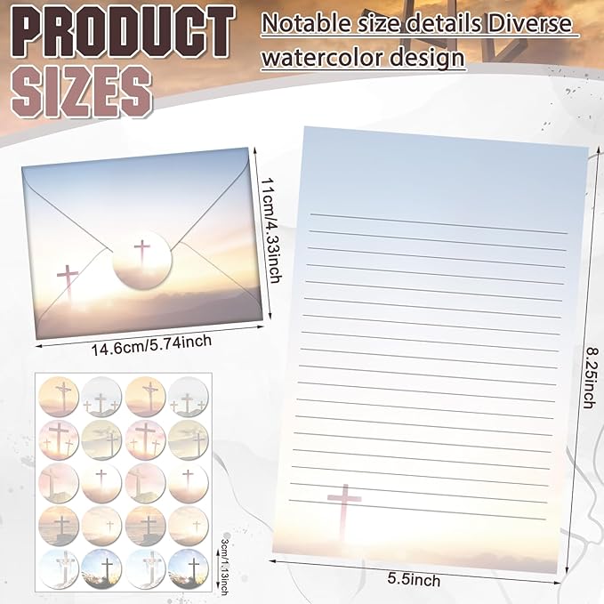 TaoBary 160 Pcs Stationery Paper Set 50 Double Sided Stationery Papers - Image 4