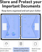 Forvencer Binder Pocket, 36 Pack Super Heavyweight Poly Binder Pocket - Image 2
