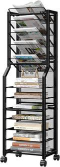 Simple Trending 12 Tier Rolling File Cart, Desk File Organizer by SimpleTrending