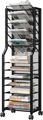 Simple Trending 12 Tier Rolling File Cart, Desk File Organizer by SimpleTrending