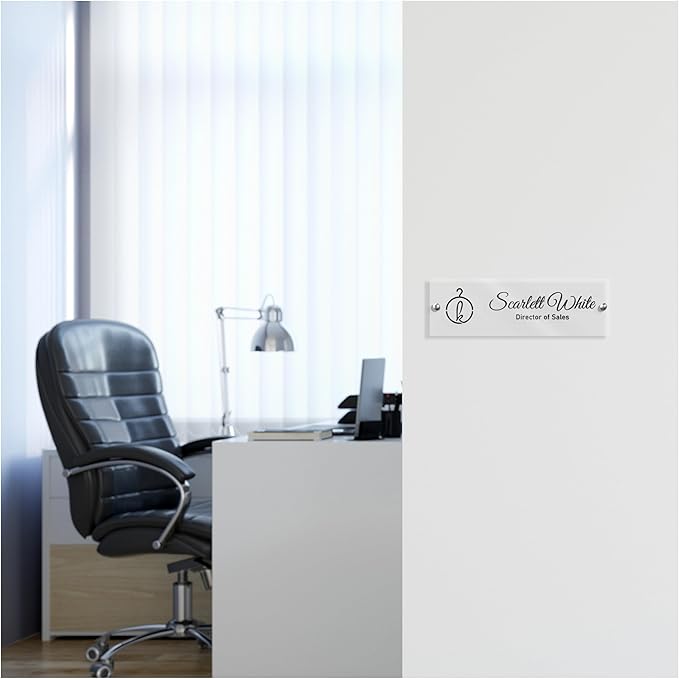 Custom Door Name Plate with Business Logo - Image 4