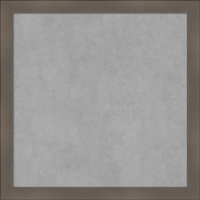 Amanti Art Grey Framed Magnetic Board 22x22 Medium Vision Board by AmantiArt