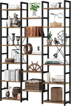 NUMENN 6-Tier Bookshelf Triple Column Bookcase - Image 4
