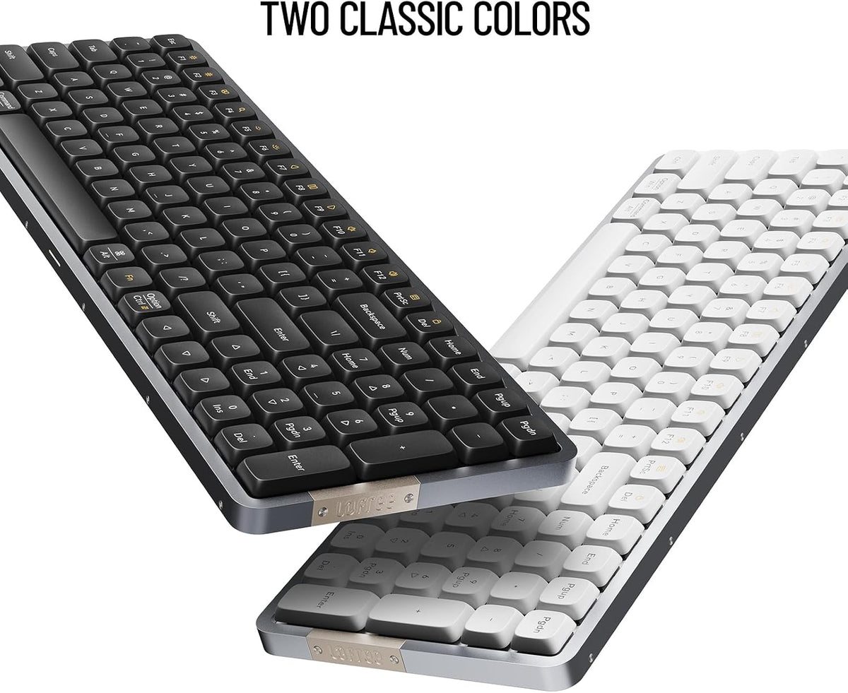 Flow 100 Keys Low-Profile Mechanical Keyboard, All-Aluminum Body (Black)