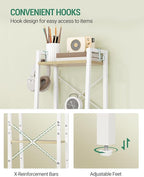 Hzuaneri Ladder Shelf, Bookshelf Bookcase, Freestanding Corner Storage Shelve - Image 7
