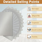 Silunkia 100 Sheets Silver Shimmer Cardstock 8.5 x 11 Crafts Paper, 200gsm/75lb - Image 3