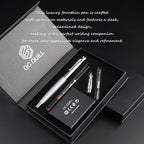 GC QUILL Fancy Fountain Pen Set – Fine and Medium Nibs, 18 Ink Cartridges - Image 5