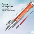 WRITECH Clictek Fountain Pen Set: Retractable Style Blue Ink Medium Nib - Image 5