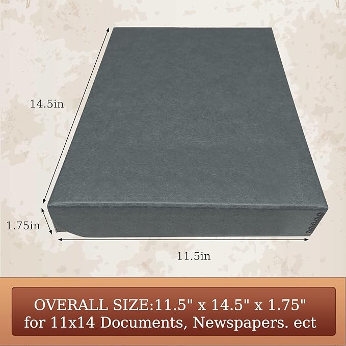 Golden State Art, Archival Folio Storage Box 11x14, Clamshell Design - Image 2