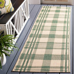 safavieh courtyard outdoor runner rug 2'3"x6'7", green &, main product view