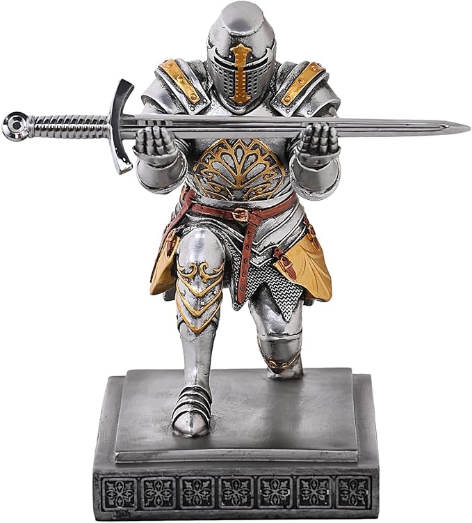 NCQIXIAO Templar Vanguard Soldier Pen Holder Pencil Stand Desk Organizers and - Image 2