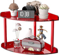 Sezanrpt 2 Tier Acrylic Corner Shelf Organizer Storage 9.5x9.5x8 Inch, Study by Sezanrpt