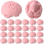 Gilprop 24 Pcs Brain Shaped Erasers Bulk, 1 Inch Mini Halloween Erasers by Gilprop