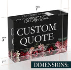 Personalized Gifts, Custom Quote Block Letter Board, Crystal-Clear Acrylic - Image 8