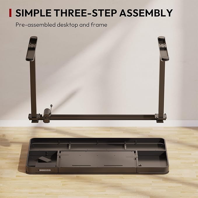SANODESK Standing Desk with Drawer, Electric Height Adjustable Home Office Desk - Image 6