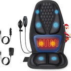 comrelax Back Massager with Heat, Massage Seat Cushion with 3D Lumbar Support by COMRELAX