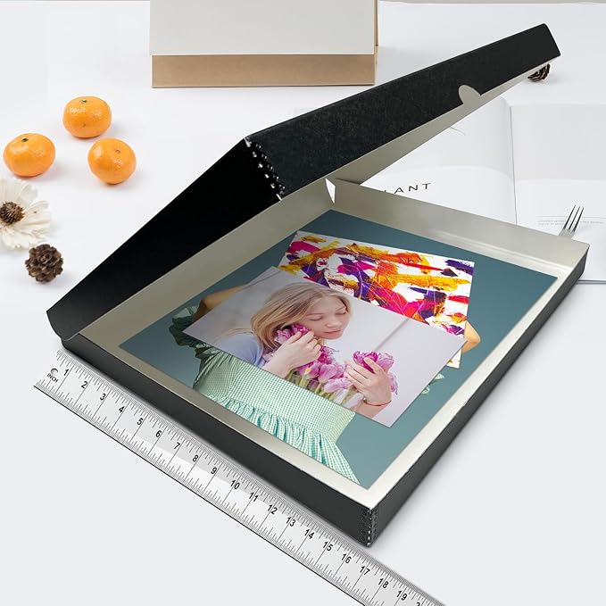 Lineco, Archival Folio Storage Box. Acid-Free, Metal Edge Boxboard, Clamshell - Image 3