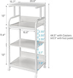 Fannova 4 Tier White Printer Stand Table - Image 6