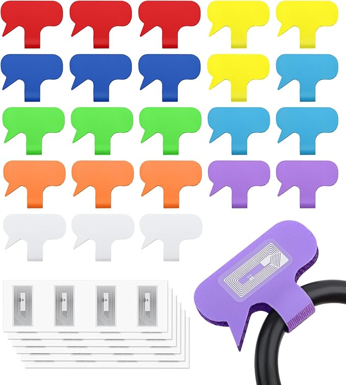 SummerBrite 24-Pack Smart NFC Cable Labels by Summerbrite