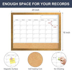 Calendar Whiteboard for Wall, 18x24 Inches White Board Calendar Dry Erase - Image 4
