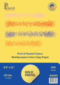 Printit Colors Multipurpose Paper, 20 lbs., 8.5" x 11", 500 Sheets/Ream – by Unknown