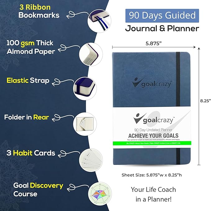 Undated Daily Planner to Achieve Your Goals 2025-2026 - Image 2