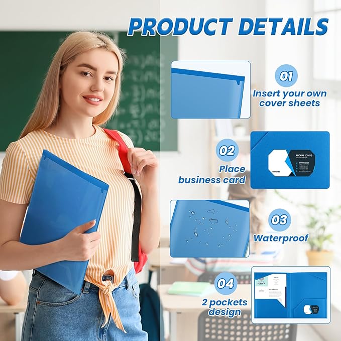 Henoyso 36 Pcs Plastic Folders - Image 2