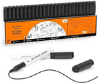 Shuttle Art Dry Erase Markers, 25 Pack Black Magnetic Whiteboard Markers by ShuttleArt