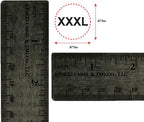 Clothing Size Stickers by Kenco - 0.875" Adhesive Apparel Circle Size Stickers - 2,500 Stickers Total (XXXL)