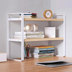 SIDIANBAN Desktop Organizer Shelf Office Storage Rack Computer Desk Bookshelf by SIDIANBAN