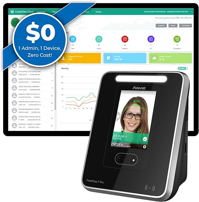 ANVIZ Time Clocks for Employees Small Business by ANVIZ
