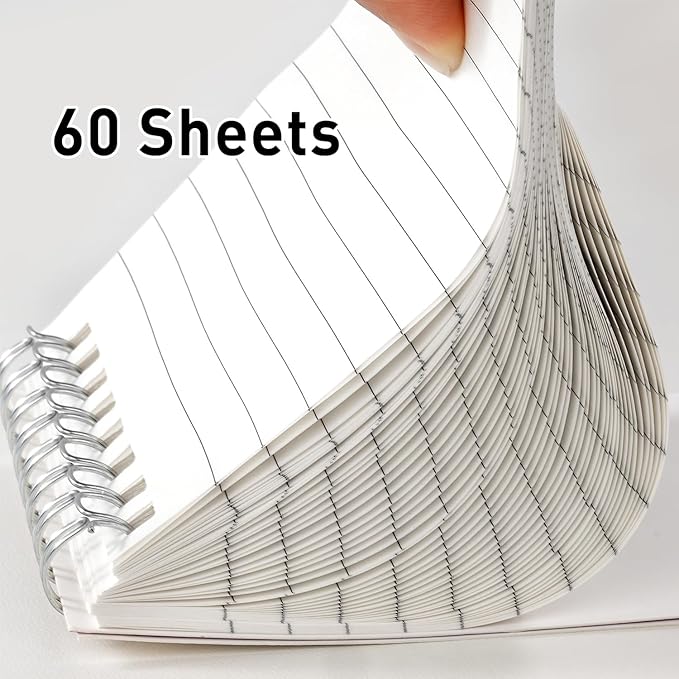 Dynta Pocket Notebook Bulk 60 Packs, 3x5 Inch Small Notepad Top Bound - Image 4