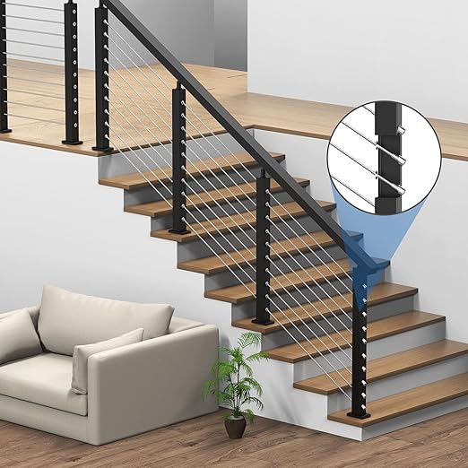 BLIKA 20 Pack 1/8" Invisible Cable Railing Kit and 20 Pack Cable Railing - Image 6