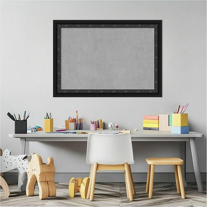 Amanti Art Black Framed Magnetic Board 20x28 Medium Vision Board - Image 5