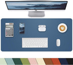 Leather Desk Protector, Non-Slip PU Laptop Mat, Waterproof Writing Pad by cebowa