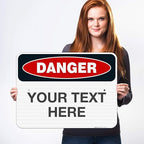 Custom Danger Sign, OSHA Sign, 18x24 Inches, 3M EGP Reflective .080 Aluminum - Image 2