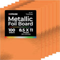 Hygloss Metallic Cardstock Sheets – 100 Shiny Red Copper Sheets, 8.5” x 11” by HyglossProductsInc