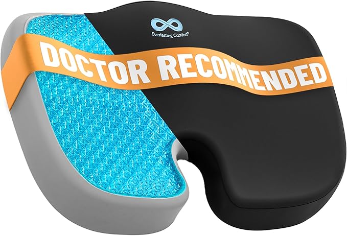 Everlasting Comfort Doctor Recommended Memory Foam Seat Cushion by EverlastingComfort