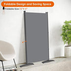 Room Divider 6FT Folding Privacy Screens, 4 Panel Partition Room Dividers - Image 4
