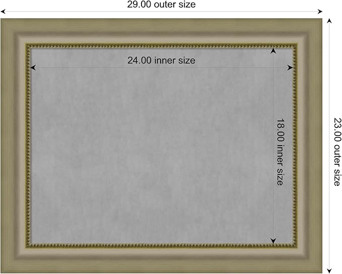 Amanti Art Silver Framed Magnetic Board 23x29 Medium Vision Board - Image 4
