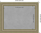 Amanti Art Silver Framed Magnetic Board 23x29 Medium Vision Board - Image 4