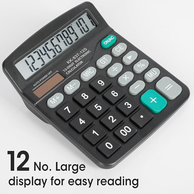 24 Pack Calculator Bulk, 12 Digits Calculators Desktop - Image 2