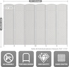 Cocosica 6 Panel Room Divider, 6Ft Folding Privacy Screen, Tall - Image 3