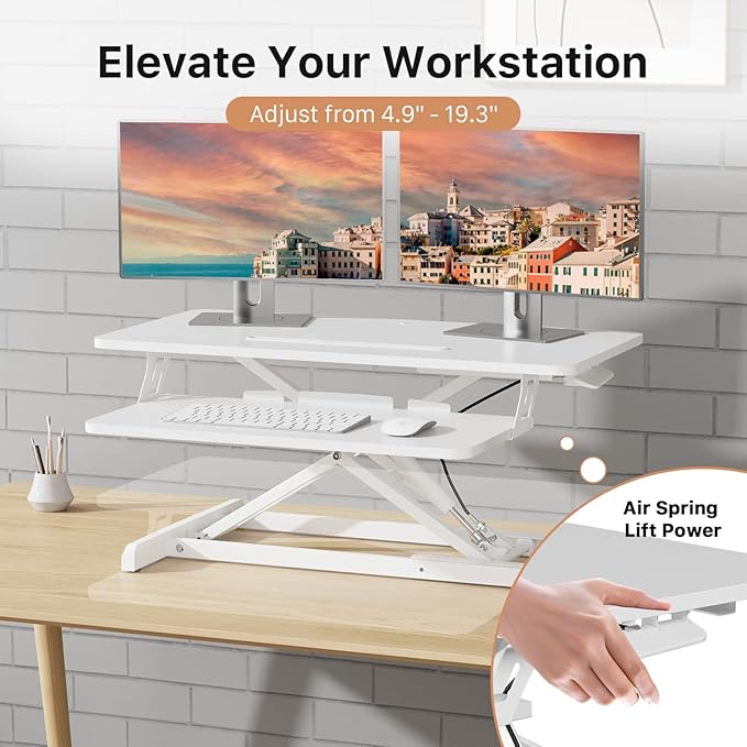 JOY worker Standing Desk Converter, Desktop Workstation Riser - Image 3