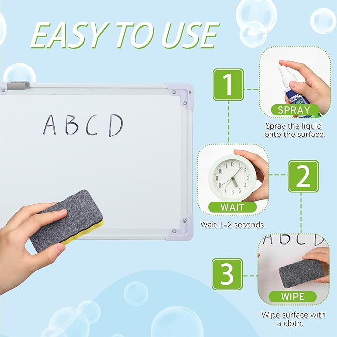 Heigble 8 Pack Whiteboard Cleaner 3.4 fl oz Whiteboard Cleaning Spray Dry Erase - Image 3