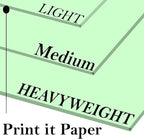 Print It - Vellum Bristol Colored Cardstock Cover Paper, 67 Lb, 8.5" X 11” - Image 2