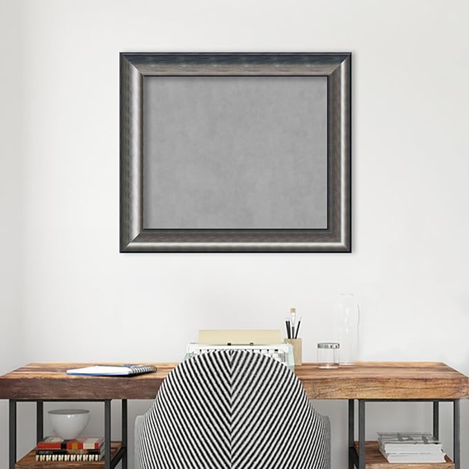 Amanti Art Silver Framed Magnetic Board 26x30 Medium Vision Board - Image 4
